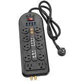 PrimeCables PC SE1060 TELFU Surge Protector Power Strip TV Surge Power Strip