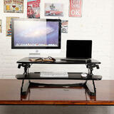PrimeCables Cab MT101 M BK openbox Standing Desk Desk Converter Ergo Standing Desk Converter Riser Height Adjustable ADR Blac