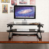 PrimeCables Cab MT101 M BK openbox Standing Desk Desk Converter Ergo Standing Desk Converter Riser Height Adjustable ADR Blac