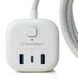 PrimeCables Cab P3 PD32U 3UTNB AC Power Adapters Cube Shape 32W Power Strip with 3 AC Sockets 2 USB 1 Type C PrimeCables