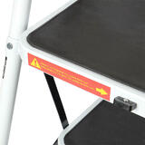 LIVINGbasics GW LD 304 openbox Tools 2 3 4 Step Folding Step Stool Ladder with Comfy Grip Handle Anti slip Step Feet for home