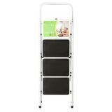 LIVINGbasics GW LD 304 openbox Tools 2 3 4 Step Folding Step Stool Ladder with Comfy Grip Handle Anti slip Step Feet for home