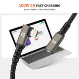PrimeCables PC Cab CCEX90 05m USB 3 0 Extension Cable 90 Degree USB 3 1 Type C Male to Female 0 5m