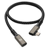 PrimeCables PC Cab CCEX90 05m USB 3 0 Extension Cable 90 Degree USB 3 1 Type C Male to Female 0 5m