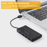 PrimeCables PC DA MHY008 A USB Hubs Ultra Slim Extended Computer Interface 4 Port USB A 3 0 Hub for Travel PrimeCables