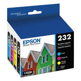 Epson T232120 BCS BKCMY OEM WorkForce WF 2930 Epson 232 T232120 BCS Original Ink Cartridge Combo BK C M Y