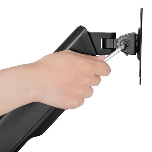 thumbnail image 2 of HUANUO Dual Monitor Mount-Monitor Stand With C Clamp/Grommet Mounting Base Up To 32 Inch 2 of 13
