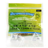 STREAMWAY LVTH TOOLWAY 151120 Kitchen Bath Accessories Lead Free Brass Pex Tee Crimp Fittings 3 4 X 1 2 X 1 2 Barb StreamWay