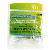 STREAMWAY LVTH TOOLWAY 151118 Kitchen Bath Accessories Lead Free Brass Pex Tee Crimp Fittings 3 4 X 3 4 X 3 4 Barb StreamWay