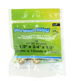 STREAMWAY LVTH TOOLWAY 151117 Kitchen Bath Accessories Lead Free Brass Pex Tee Crimp Fittings 1 2 X 3 4 X 1 2 Barb StreamWay