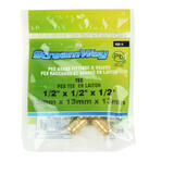 STREAMWAY LVTH TOOLWAY 151116 Kitchen Bath Accessories Lead Free Brass Pex Tee Crimp Fittings 1 2 X 1 2 X 1 2 Barb StreamWay