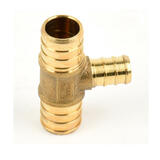 STREAMWAY LVTH TOOLWAY 151114 Kitchen Bath Accessories Lead Free Brass Pex Tee Crimp Fittings 3 4 X 3 4 X 1 2 Barb StreamWay