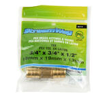 STREAMWAY LVTH TOOLWAY 151114 Kitchen Bath Accessories Lead Free Brass Pex Tee Crimp Fittings 3 4 X 3 4 X 1 2 Barb StreamWay