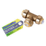 STREAMWAY LVTH TOOLWAY 150614 Kitchen Bath Accessories Lead Free Brass Reducing Tee Push Fit Fittings 1 2 X 1 2 X 1 2 StreamW
