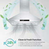 Ciarra PC CAS75206 openbox Microwaves Oven 30 inch 450 CFM Stainless Steel Range Hood with Ducted and Ductless Mode CIARRA Op