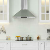 Ciarra PC CAS75206 openbox Microwaves Oven 30 inch 450 CFM Stainless Steel Range Hood with Ducted and Ductless Mode CIARRA Op
