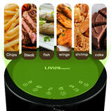 LIVINGbasics LB KA TX4002A openbox Cookware 4L Healthy Cooking Air Fryer with Nonstick Coating and Temp Time Control LIVINGba