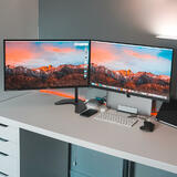 PrimeCables Cab QFM03 T24 Monitor Desk Mounts Dual Monitor Stand