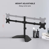 PrimeCables Cab QFM03 T24 Monitor Desk Mounts Dual Monitor Stand