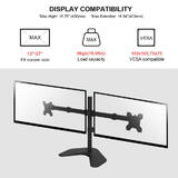 PrimeCables Cab QFM03 T24 Monitor Desk Mounts Dual Monitor Stand