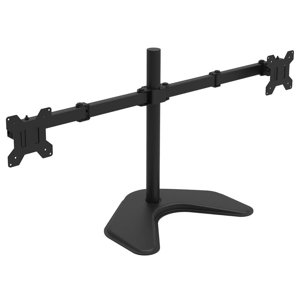 Adjustable Dual Monitor Desk Stand for 13" to 27" Screens, VESA 75 100