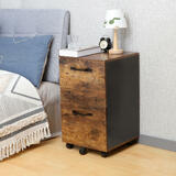 Wood Mobile File Cabinet