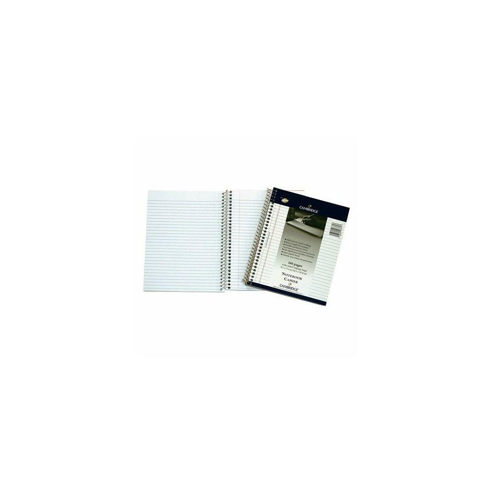 Mead® Cambridge® Spiral Bound Personal Notebook, 9.5" x 7.25", Wide