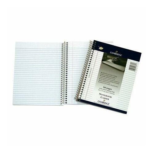 Mead® Cambridge® Spiral Bound Personal Notebook, 9.5" x 7.25", Wide