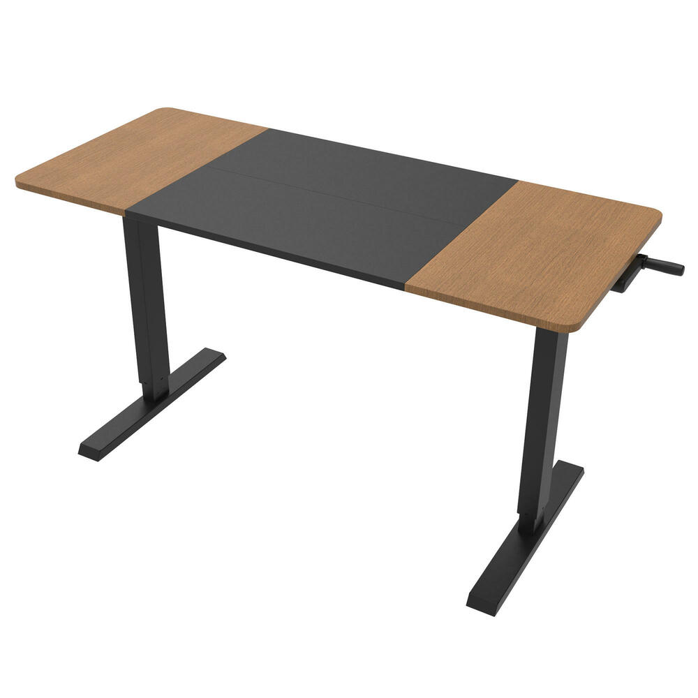 Manual Sit-Stand Height Adjustable All-in-One Standing Desk (Included ...