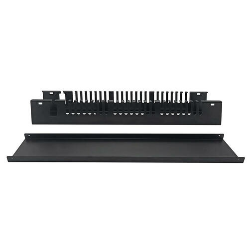 2U 19in Metal Rackmount Cable Management Panel - Monoprice®