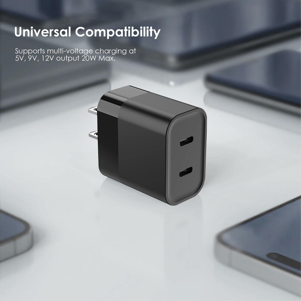 20W USB C Wall Charger, Dual Port PD 3.0 Type C Quick Charging Block ...