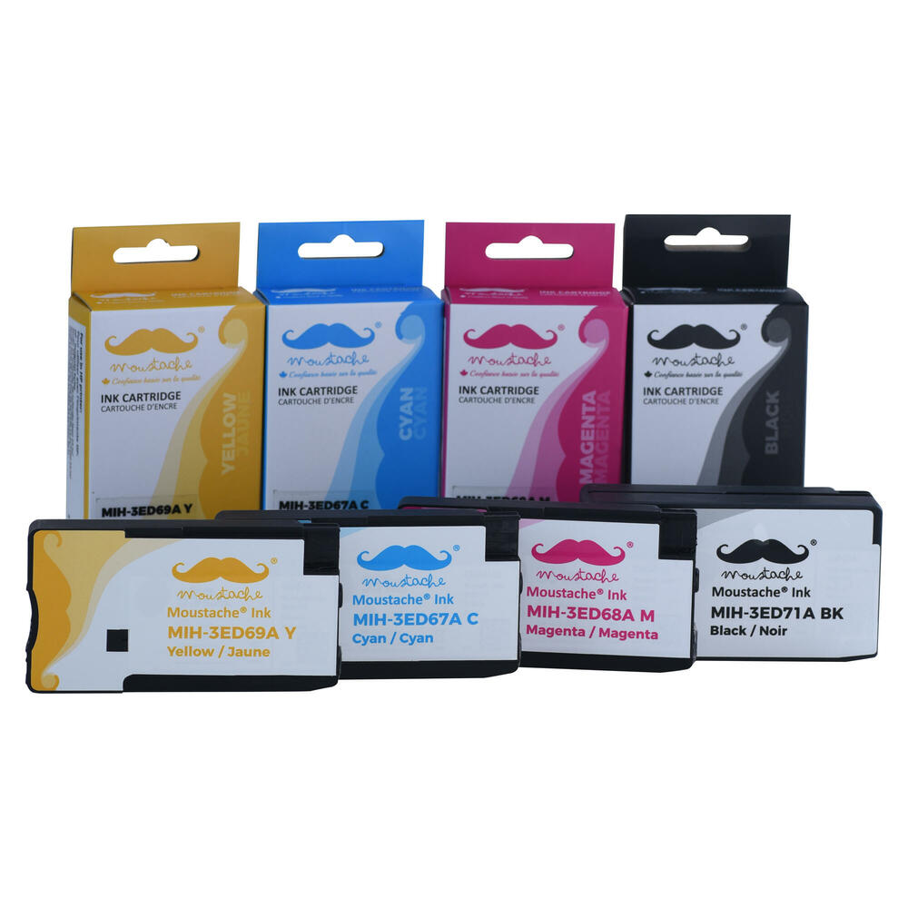 3ed69a Compatible Remanufactured HP 712 3ED71A 3ED67A 3ED68A 3ED69A Ink Cartridge Combo ...