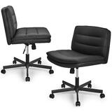 e95e9 Moustache MOFC EQ 8017 Office Chairs Armless Desk Chair Office Chair with Wheels Padded Seat Home Office Chairs 