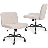 63a88 Moustache MOFC EQ 8009 Office Chairs Wide Office Chair Armless Mid Back Home Office Desk Chair Computer Chair Task 
