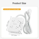 e47c5 PrimeCables Cab LTS EV 1 Surge Protector Power Strip 8 Outlets Surge Protector Power Strip with 4 USB 2 USB C Ports 135