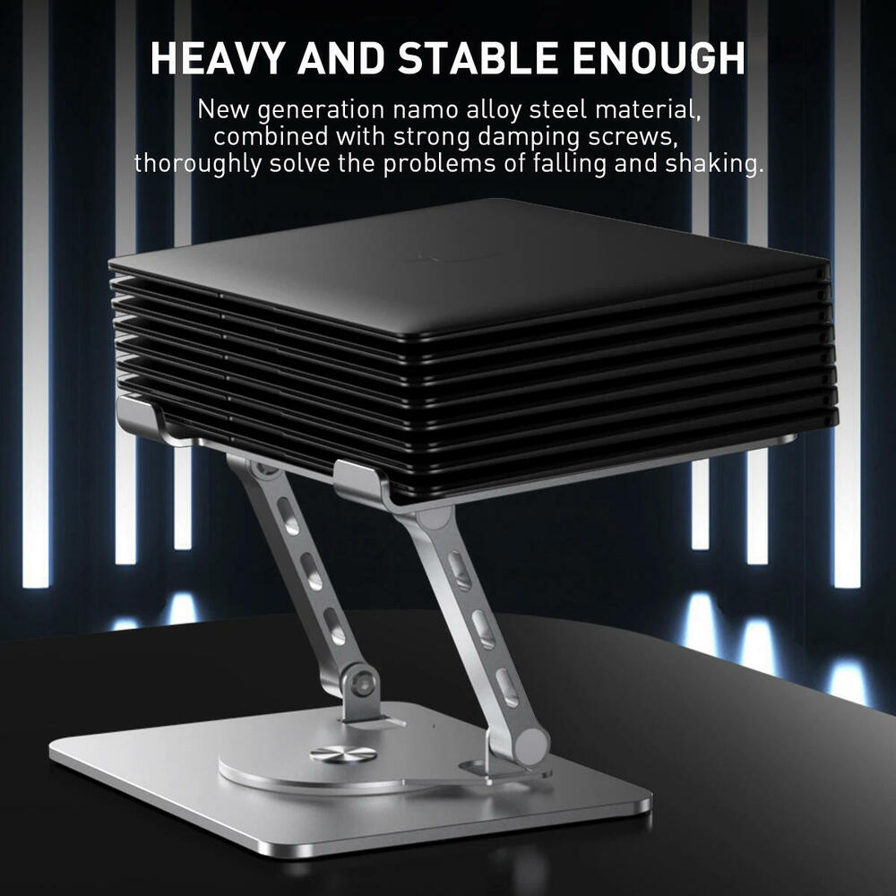 Adjustable Laptop Stand for Desk, Ergonomic Riser with 360° Rotating ...