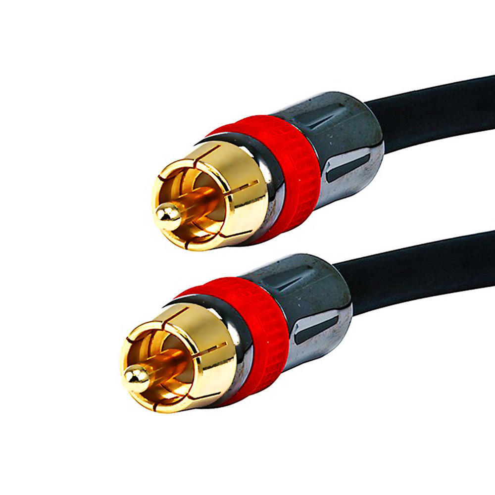 2 For 1 Digital Audio Cables, 6ft Highquality Coaxial Audio RCA CL2