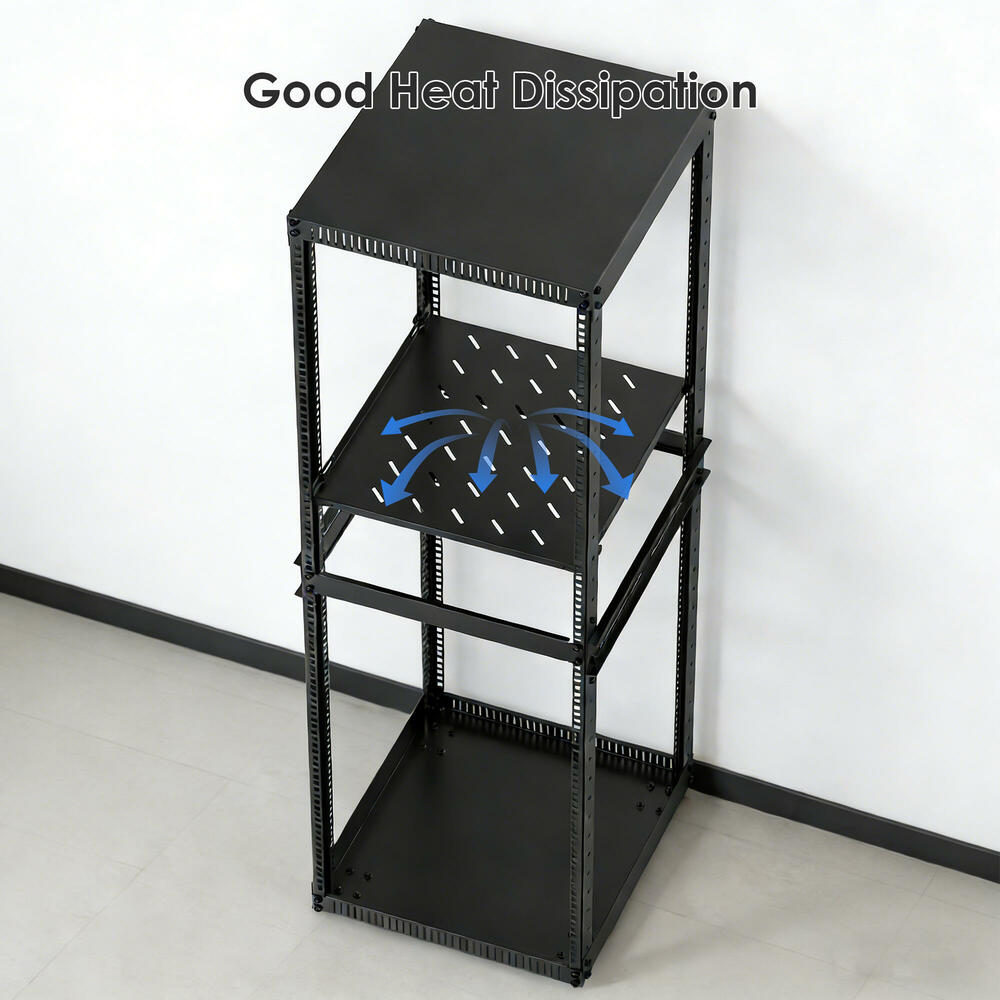 32U Mobile Open Frame Server Rack with Wheels - PrimeCables®
