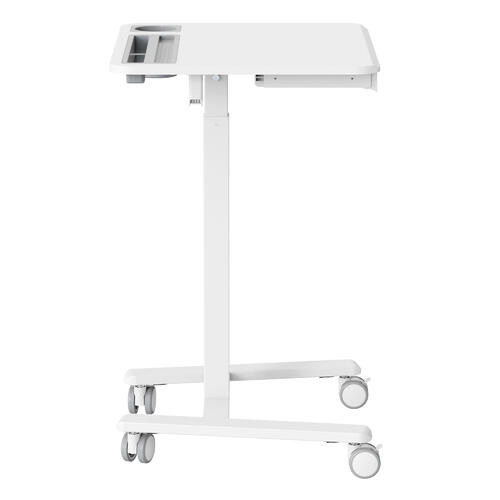 Mobile side desk - Pneumatic height adjustable side desk with drawer