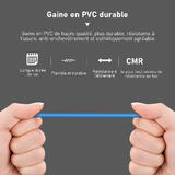 b584f PrimeCables Cab Cat6A 1000 BU Cat6 6a Network Ethernet Cable Cat6A CMR Bulk Ethernet Cable 1000ft Solid UTP 23AWG ETL L