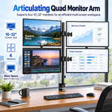 02 Generated image  Articulating Quad Monitor Workspace