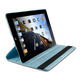 Leather 360 Degrees Rotation Case for the New iPad iPad2 Sky Bluep1