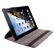 Leather 360 Degrees Rotation Case for the New iPad iPad2 bk p1