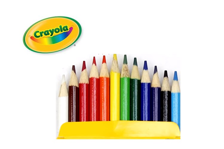 Crayola® Presharpened Coloured Pencils 12 Colours 469114