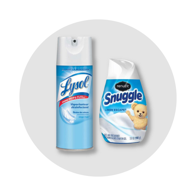 Lysol® Disinfectant Mist Air Freshener Spray Fresh Linen Scent 350g 1Pc