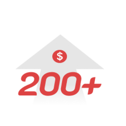 Plus de 200 $