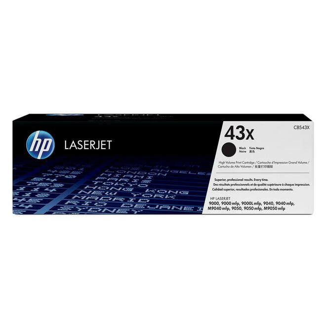 HP C8543X OEM LaserJet 9000 HP 43X C8543X Original Black Toner Cartridge