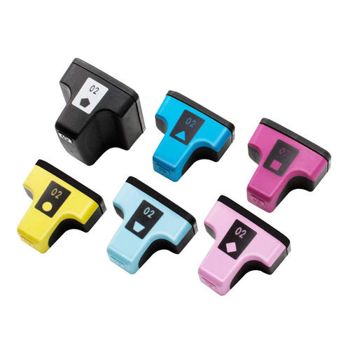 Ink Cartridges for HP Photosmart 2 Compatible HP 02 Bk//C//M//Y//LC//LM US Versions