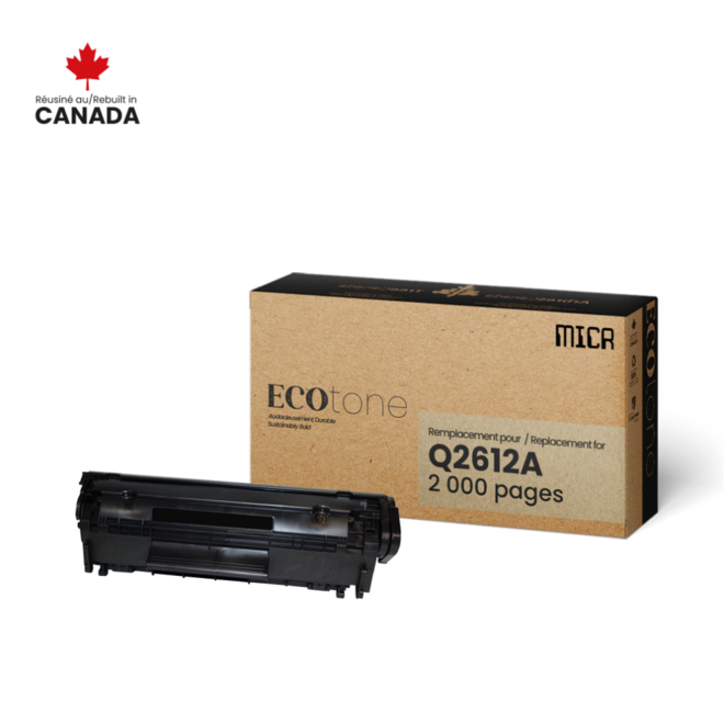 12A Q2612A MICR LaserJet 1010 Compatible HP 12A Q2612A MICR Black Toner Cartridge