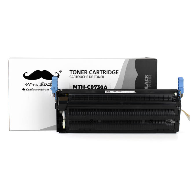 Moustache C9730A Color LaserJet 5500 Compatible HP 645A C9730A Black Toner Cartridge Moustache